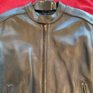 LG Leather Gear Motorcycle Jacket 44